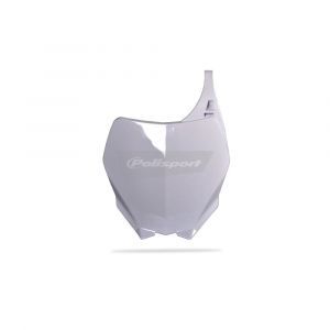 Placă număr Polisport Yamaha YZ 125/250 06-14 YZF 250/450 06-09 alb