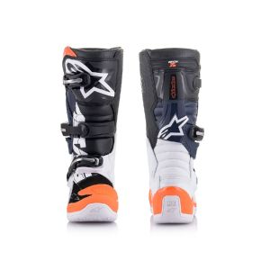 Cizme copii Alpinestars Tech 7S Black/White/Orange fluo