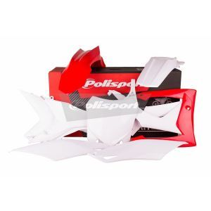 Kit plastice Polisport Honda CRF 250 14-17 CRF 450 13 -16 roșu/alb
