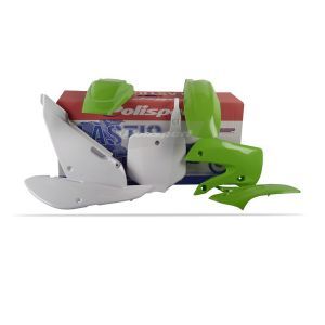 Kit plastice Polisport Kawasaki KX65 00-21 verde/alb