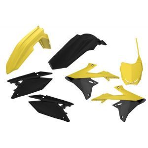 Kit plastice Polisport Suzuki RMZ 250/450 19-21 galben/negru
