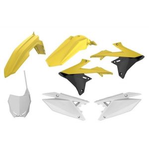 Kit plastice Polisport Suzuki RMZ 250/450 19-21 galben/negru/alb
