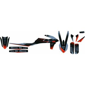 Kit stickere Blackbird KTM EXC 19-23 MATT BLACK