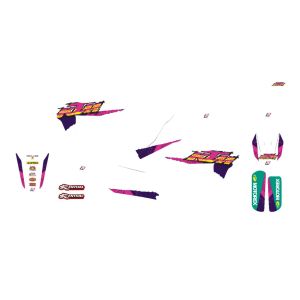 Kit stickere Blackbird KTM EXC 19-23 White/Purple/Pink