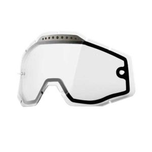 Lentilă ochelari 100% Racecraft /Accuri /Strata Dual Pane Anti-Fog Vented Clear