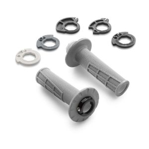Mansoane KTM/Husqvarna/Gas Gas Lock-On gri soft 2024 Cu gaura
