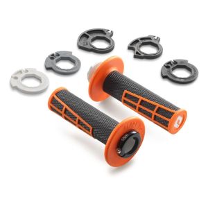Mansoane KTM/Husqvarna/Gas Gas Lock-On portocaliu-negru 2024 fara gaura