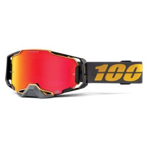 Ochelari 100% Armega Falcon5 Black/Gold Hiper Red Mirror
