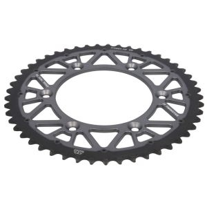 Pinion spate oțel-aluminiu JT SPROCKETS KTM/Husqv./Gasgas gri