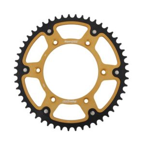Pinion spate oțel-aluminiu Supersprox KTM/Husqv./Gasga auriu