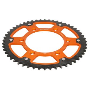 Pinion spate oțel-aluminiu Supersprox KTM/Husqv./Gasgas portocaliu