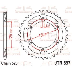 Pinion spate oțel auto curatare JT SPROCKETS KTM/Husqv./Gasgas