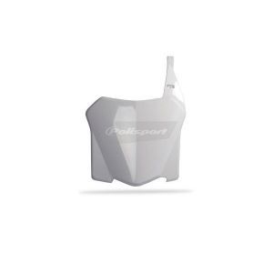 Placă număr Polisport Honda CRF 250 08-09 alb