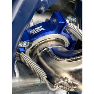 Protecție flanșă evacuare 4MX KTM/Husqv./Gasgas 17-24 albastru