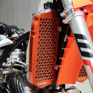 Protecții radiator X-Grip KTM EXC(F), Husqvarna TE, FE, 2024-> portocaliu