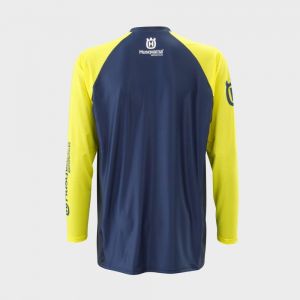 Tricou Husqvarna Authentic Blue/Yellow