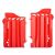 Grilaje Radiator Polisport Honda CRF 450 15-16 CRF 250 17 Roșu
