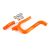 Kit Furtunuri Radiator Silicon X-Grip KTM/Husqv./Gasgas 250 4t 20-22 Portocaliu