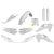 Kit Plastice Polisport Husqvarna FC/TC 125/250/350/450 19-22 Alb