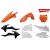 Kit Plastice Polisport KTM 17-19 Portocaliu/alb/negru