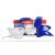 Kit Plastice Polisport Yamaha YZ85 02-14 Albastru/alb