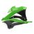 Laterale Rezervor Polisport Kawasaki KX85/100 14-19 Verde/negru
