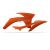 Laterale Rezervor Polisport KTM 12-13 Portocaliu