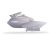 Panouri Laterale Polisport Yamaha YZF 250/450 03-05 Alb